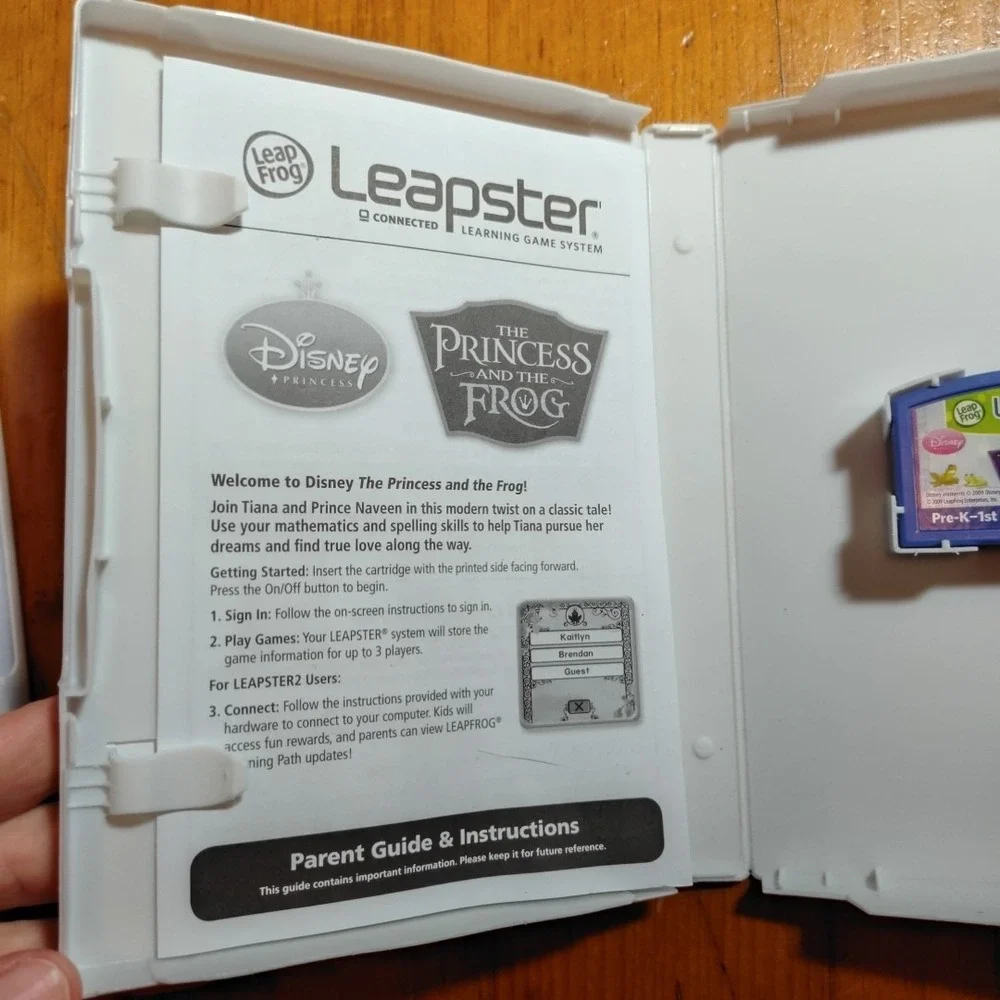 Leapster Learning Game - The‎ Princess And The Frog Disney Educational Toy